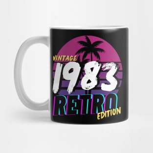 Vintage Sunset 1983 Men Women 80s Retro Mug